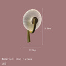 Axyaa LED Wall Lamp Gold Black Metal Clear Glass Bedroom Living Room Lighting