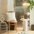 Geometric Short Plush Pillow Cover Set for Sofa and Chair by Axyaa