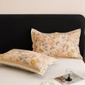 Axyaa Cotton Linen Gauze Jacquard Pillowcase Set, 48x74cm, Home Comfort Pair