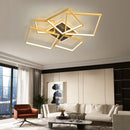 Axyaa Modern Dimmable Black/Gold LED Ceiling Light for Living Room, Bedroom, Study Room