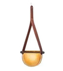 Axyaa Amber Glass Chandelier LED Pendant Light Industrial Nordic Style