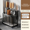 Axyaa Stainless Steel Utensil Storage Rack - Kitchen Organizer for Flatware, Chopsticks, Spoons