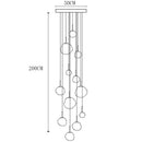 Axyaa Modern Stairway & Living Room Chandeliers - Indoor Lighting Fixtures