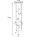 Axyaa Modern Chandeliers Stairway Living Room Indoor Lighting Fixtures
