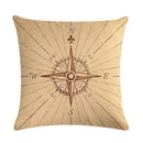 Axyaa Nautical Series Pillowcase for Home Sofa Living Room Decor