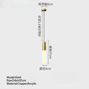 Axyaa Copper LED Chandelier Pendant Light for Home Decor