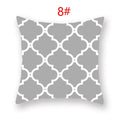 Axyaa 18" Sliver Grey Geometry Striped Pillowcase Home Decor Pillow Cover