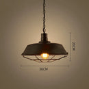 Axyaa Vintage Iron Pendant Light for Restaurant Kitchen Bar, American Country Retro Fixture