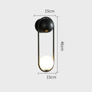 Axyaa Minimalist U-shaped Wall Lamp for Study Living Room Bedroom Background