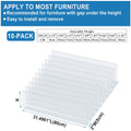 Axyaa Under Couch Blocker for Pets: Adjustable Clear Gap Stopper for Furniture