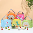 Axyaa Cartoon Printed Lunch Bag: Insulated Thermal Oxford Cloth Handbag