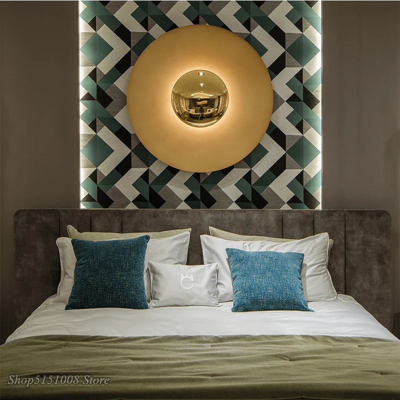 Axyaa Modern UFO Wall Sconce for Bedroom Restaurant Decor