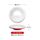 Axyaa Double Color Red White Round Banquet Tableware Hot Pot Dish