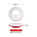 Axyaa Double Color Red/White Banquet Tableware: Hot Pot Round Dish