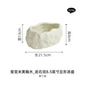 Axyaa Stone Pattern Dan Ceramic Plate Set