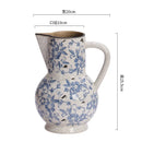 Axyaa Blue White Porcelain Vases Chinese Ceramic Home Decor Retro Floral Arrangements