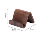Axyaa Walnut Wood Mobile Stand Desktop Holder Tablet Heat Sink Support Rack