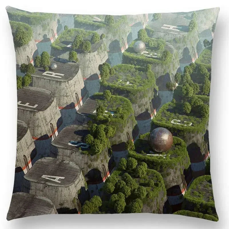 Vivid Axyaa 3D Print Spar Metal Sofa Cushion Cover Suite