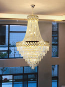 Axyaa Luxury Crystal Chandelier for Home Decor and Hotel Staircase