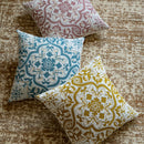 Axyaa Vintage Floral Jacquard Geometric Pillow Cover 45x45cm Home Bedroom Living Room