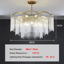 Axyaa Gold Crown Chandelier: Elegant Crystal Pendant Light for Home Decor