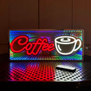 Axyaa Double-Sided LED Neon Tunnel Coffee Bar Sign with Color-Changing Light