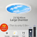 Axyaa Modern Blue Sky Moon LED Ceiling Light for Home Decor