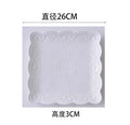 Axyaa Ceramic Breakfast Plate Set with Dim Sum, Steak, Bread - Western Food Selection