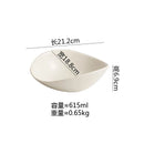 Axyaa Oval Ceramic Bowl Set for Molecular Cuisine and Dining Experience