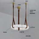 Axyaa Marble Leather LED Pendant Light for Bedroom & Living Room