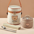 Axyaa Stainless Steel Thermal Lunch Box: Insulated, Leak Proof, Microwave Safe, Portable Bento Box