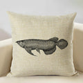 Axyaa Octopus Personality Linen Pillowcase for Marine Life Sofa Decoration