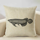 Axyaa Octopus Personality Linen Pillowcase for Marine Life Sofa Decoration