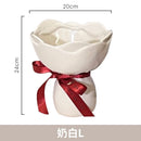 Axyaa Ceramic Flower Vase Hydroponic Decorative Arrangement Bouquet