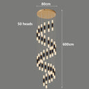 Axyaa Nordic Stair Chandelier Pendant Lights Living Dining Room Ceiling Light Indoor Lighting