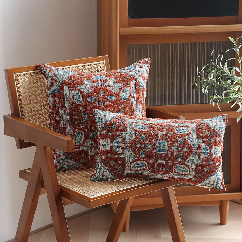 Luxury Chenille Cushion Cover Set for Stylish Living Room Decor by Axyaa