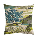 Axyaa Pine Flower Linen Pillow Cover - 45x45cm