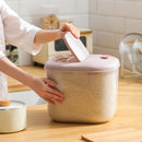 Axyaa Plastic Rice Bucket: Moisture-Proof Food Container for Kitchen Storage