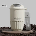 Axyaa Ceramic Liner Thermos Insulated Coffee Cup Stainless Steel Tumbler