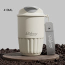 Axyaa Ceramic Liner Thermos Insulated Coffee Cup Stainless Steel Tumbler