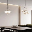 Axyaa Globe Shape Acrylic LED Chandelier: Modern Nordic Minimalist Indoor Lighting Fixtures
