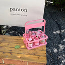 Axyaa Girly Handle Basket for Outdoor Picnics & Camping