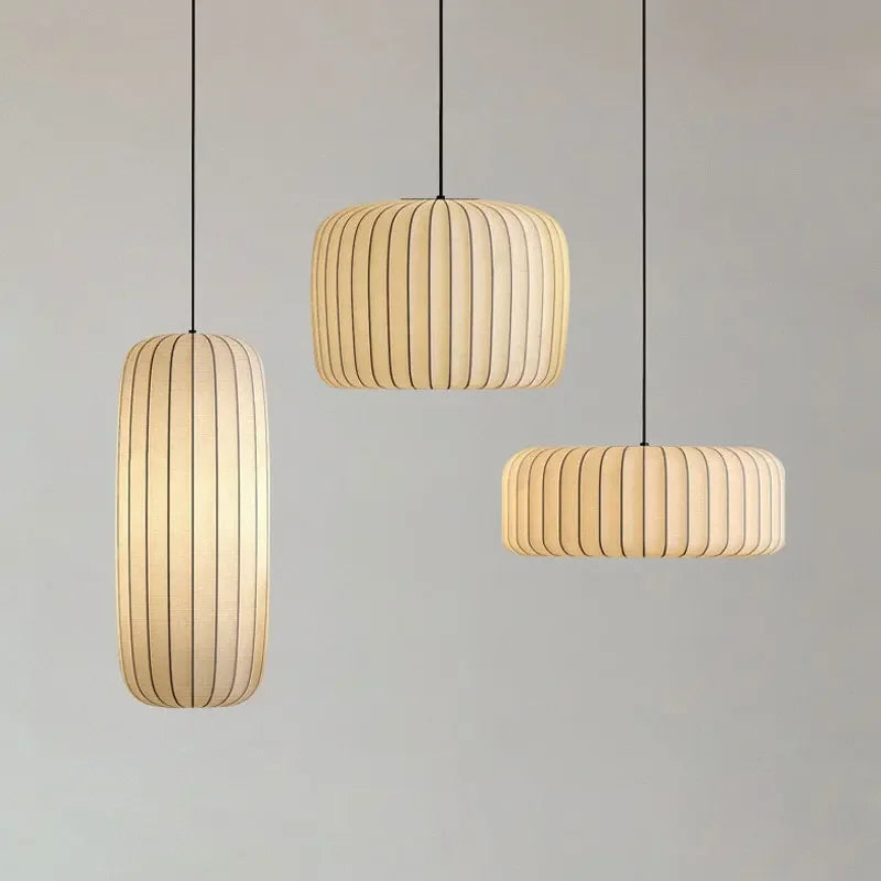 Nordic Cloth Pendant Chandelier for Dining Living Bedroom - Axyaa Art Decor Lighting