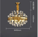 Axyaa Colorful Crystal Chandelier Modern Luxury Living Room Pendant Lamp