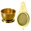 Axyaa Stainless Steel Tea Strainer Set - Japanese Style Infuser Filter for Kitchen