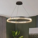 Black Acrylic LED Pendant Light for Home Decor by Axyaa