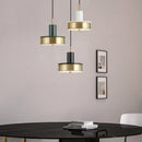 Axyaa Marble Copper LED Pendant Light - Modern Living Room Chandelier