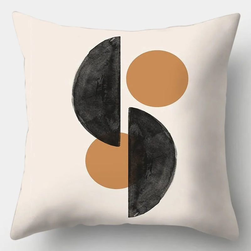 Axyaa Abstract Art Pillowcase: Parent-child Gift, Home Decor Square Cushion Cover
