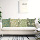 Axyaa Retro Plant Flower Pattern Pillowcase for Home Decor