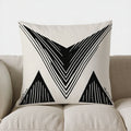 Axyaa Geometric V-Shaped Throw Pillow Cover - Modern Pattern for Sofa, Bedroom, Car